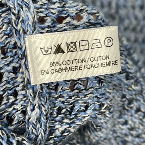 LISA TODD Marble Twist Cashmere Blend Sweater in Blue - Picture 7 of 8